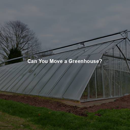 Can You Move a Greenhouse?