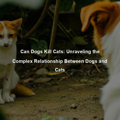 Can Dogs Kill Cats: Unraveling the Complex Relationship Between Dogs and Cats