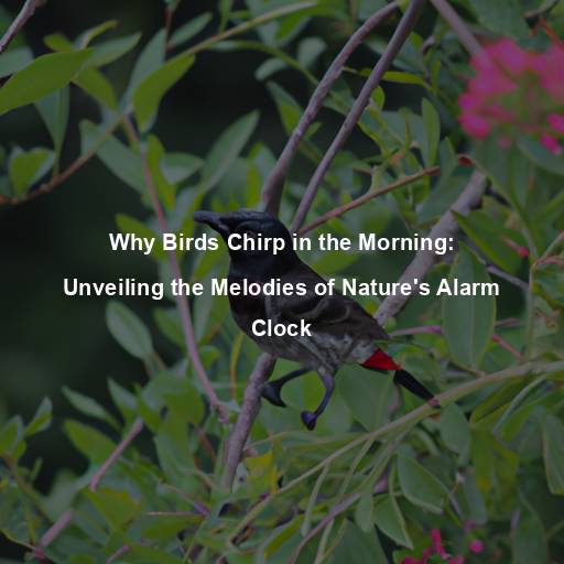 Why Birds Chirp in the Morning: Unveiling the Melodies of Nature’s Alarm Clock